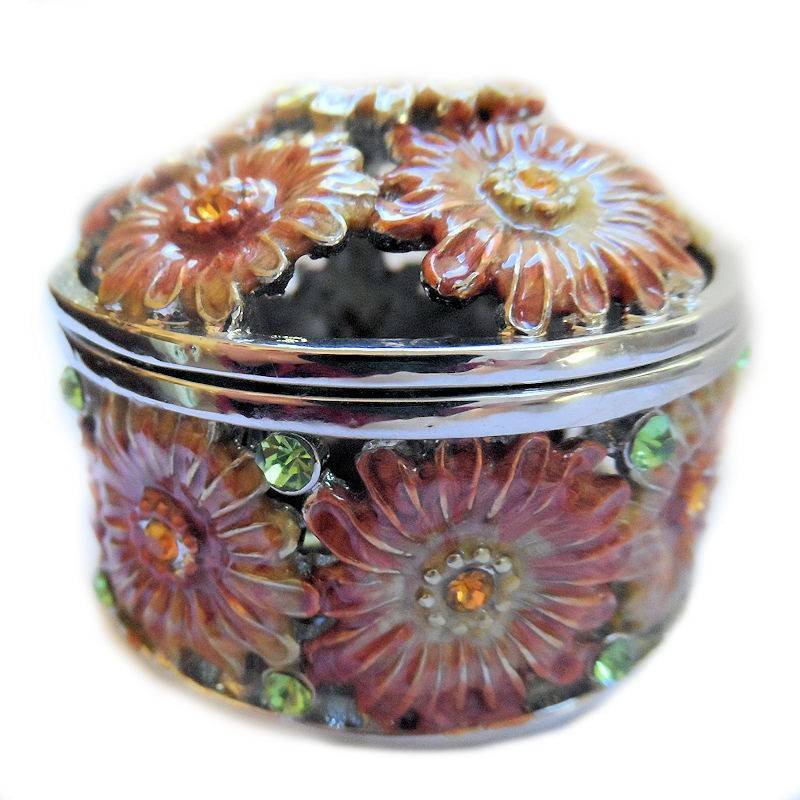Floral Delight Gift Box Figurine Trinket Box by Keren Kopal