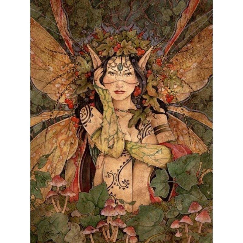 Garden Fairy Fantasy Art by Linda Ravenscroft