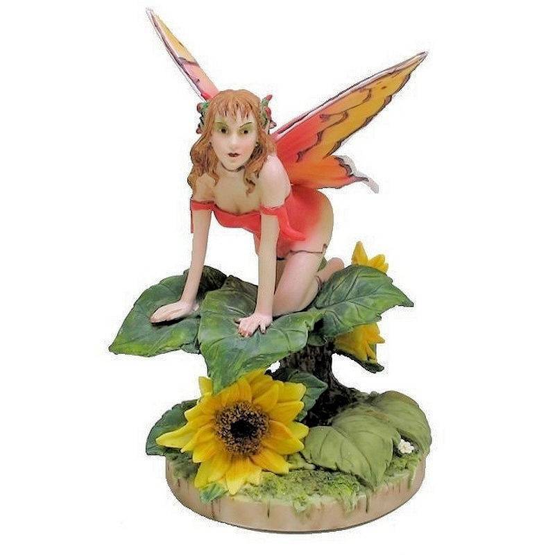 Sunflower Fairy Figurine by Linda Ravenscroft