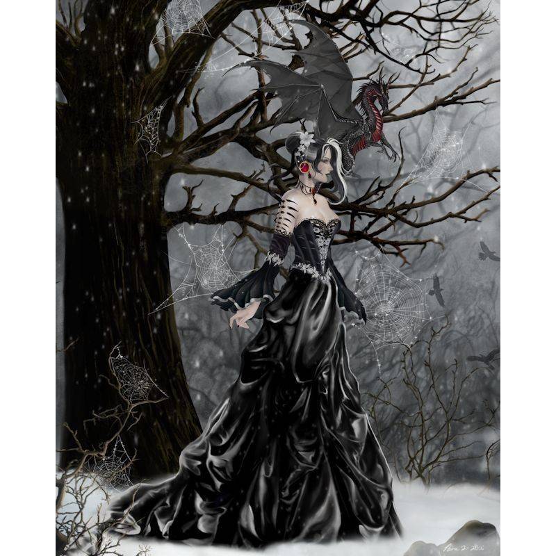 Queen of Shadows Fairy Fantasy Art by Nene Thomas