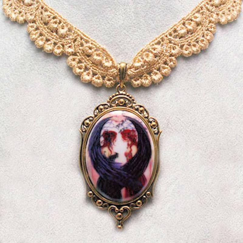 Sisters Fairy Choker Necklace by Amy Brown