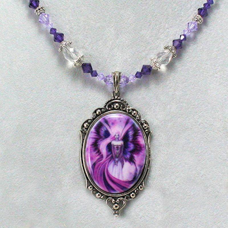 Thistle Queen Fairy Necklace by Amy Brown