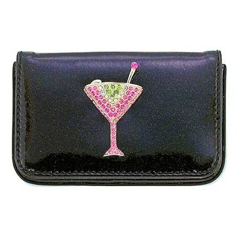 Crystal Martini Soft Credit Card Wallet by Spring Street Design