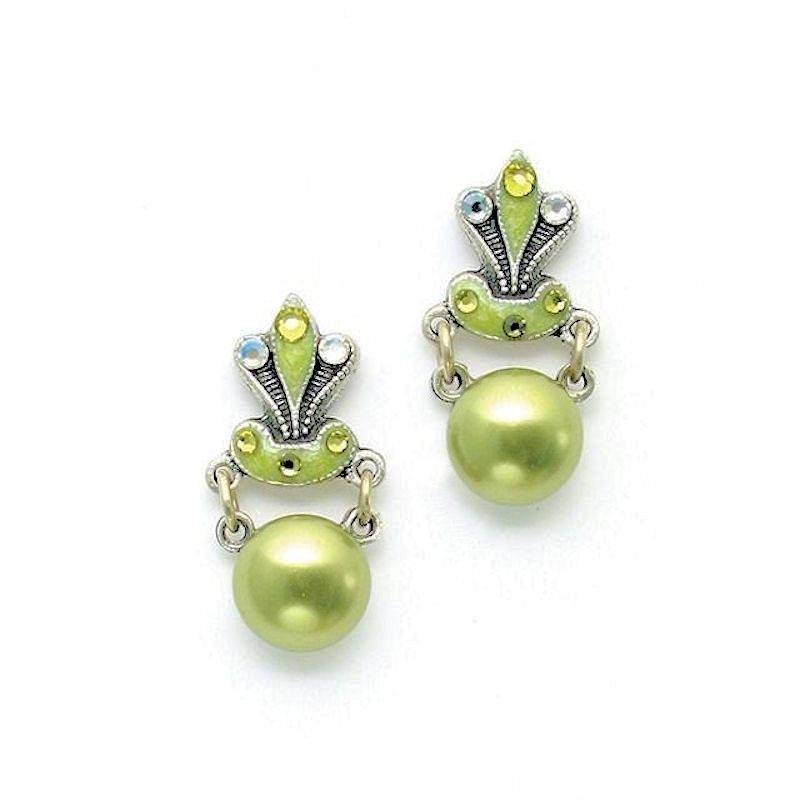 Pearls & Opals Chandelier Earrings by Anne Koplik Designs