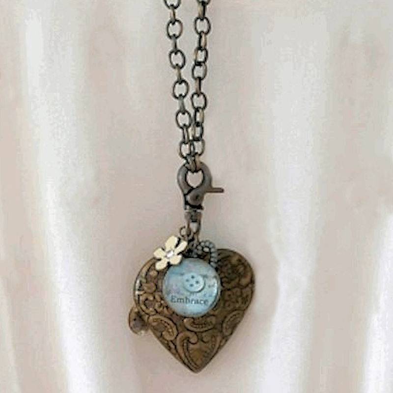 Embrace Me and My Heart Pendant Necklace