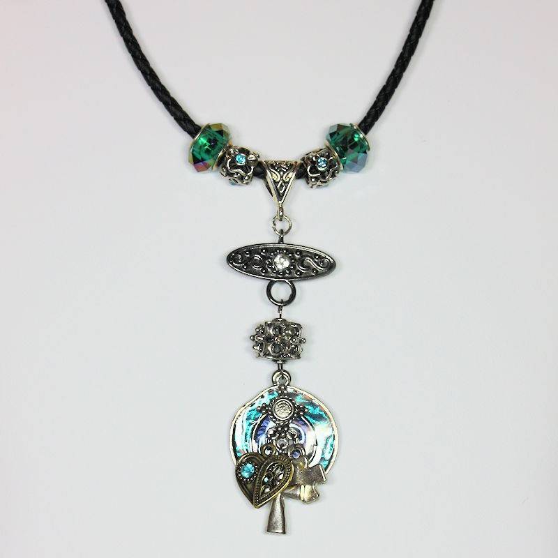 Teal Mystical Enchantment Pendant Necklace