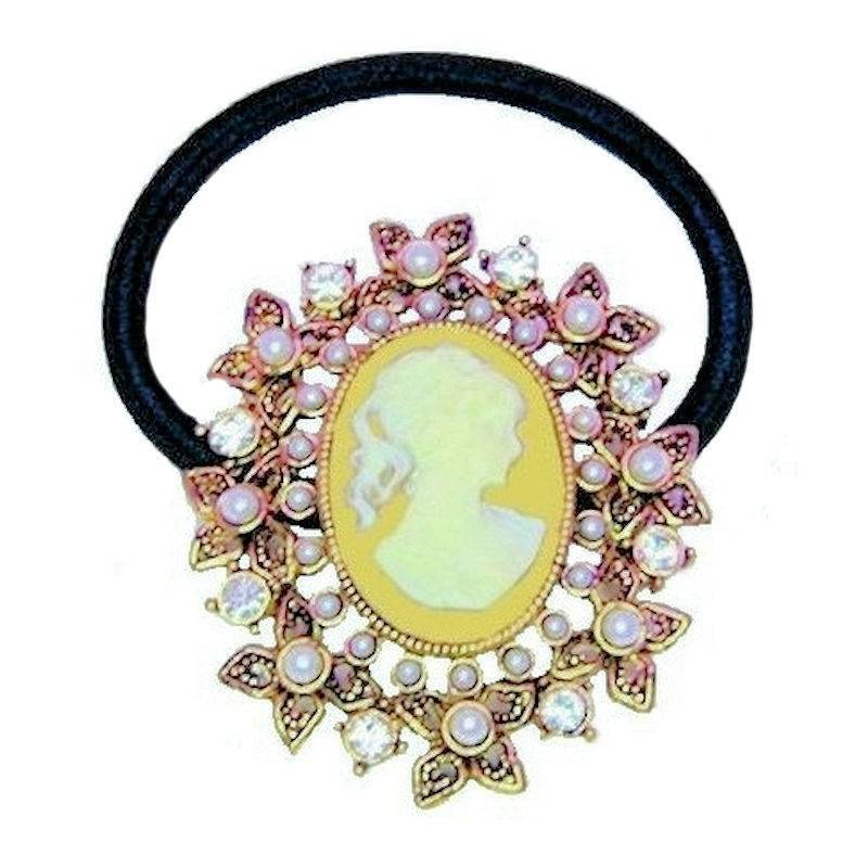 Vintage Cameo Ponytail Holder by Spring Street Design