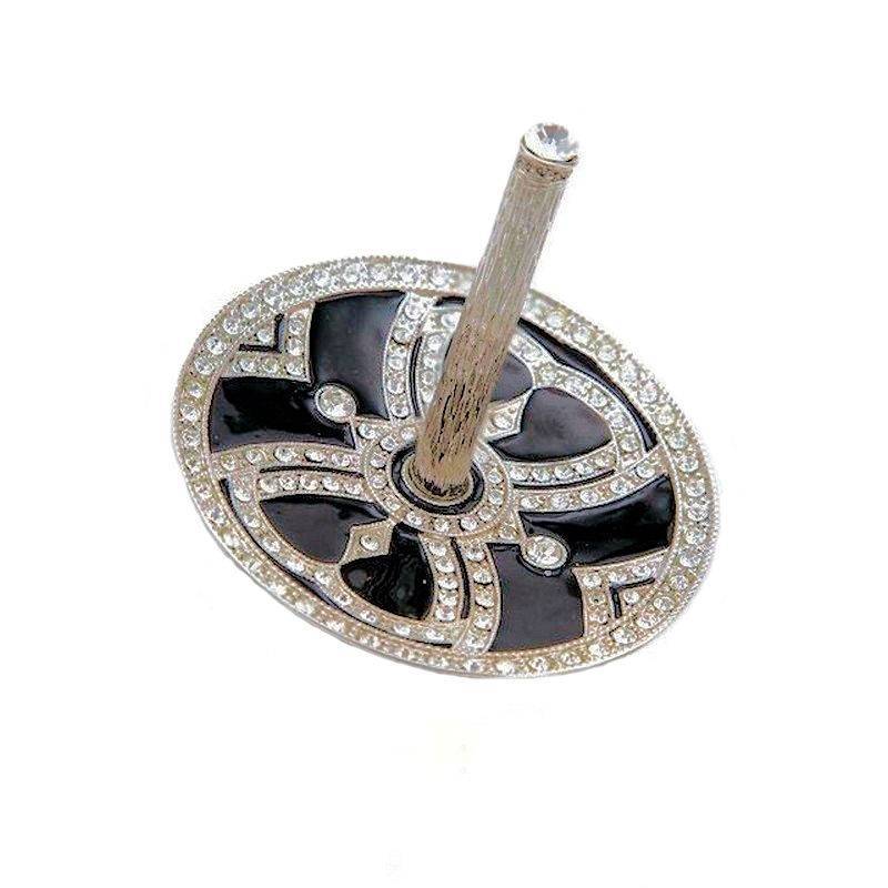 Crystal Elegance Black Ring Holder by Spring Street Design